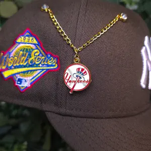 Baseball hat chain pin collectible
