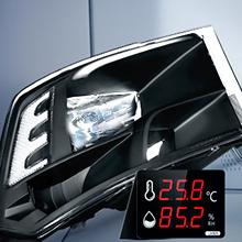 Nilight Quad Headlamp Assembly Replacement for 2009-2018 Ram 1500 2500 3500 Pickup - Black Housing, Clear Corner, Clear Lens(Only for Quad Models)