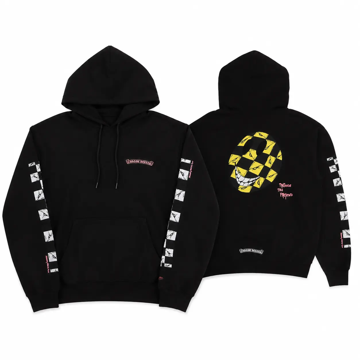 Chrome Hearts Matty Boy Checkered Face Hoodie