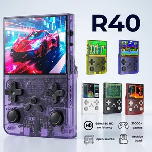 Retro R40 MAX Handheld Game Console Game Stick, 128GB Rechargeable USB Cable Charging Device, 3.5" IPS HD Screen, 30+ Emulators, Unique Gift for Men, Arcade Gaming Gadget,summerwins