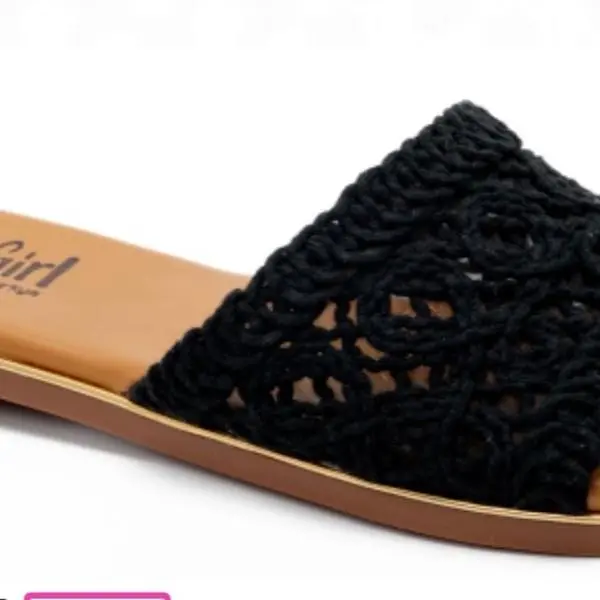 Corkys Hey Beach Black Slide Sandal - Comfortable & Durable Cork Footbed with Adjustable Buckle Strap for All-Day Wear