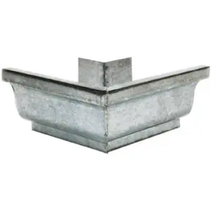 212 MAIN 4 in Galvanized Steel Gutter Outside Mitre, Mill Finish - Amerimax Home Products 15202 for Sailing Water Sports