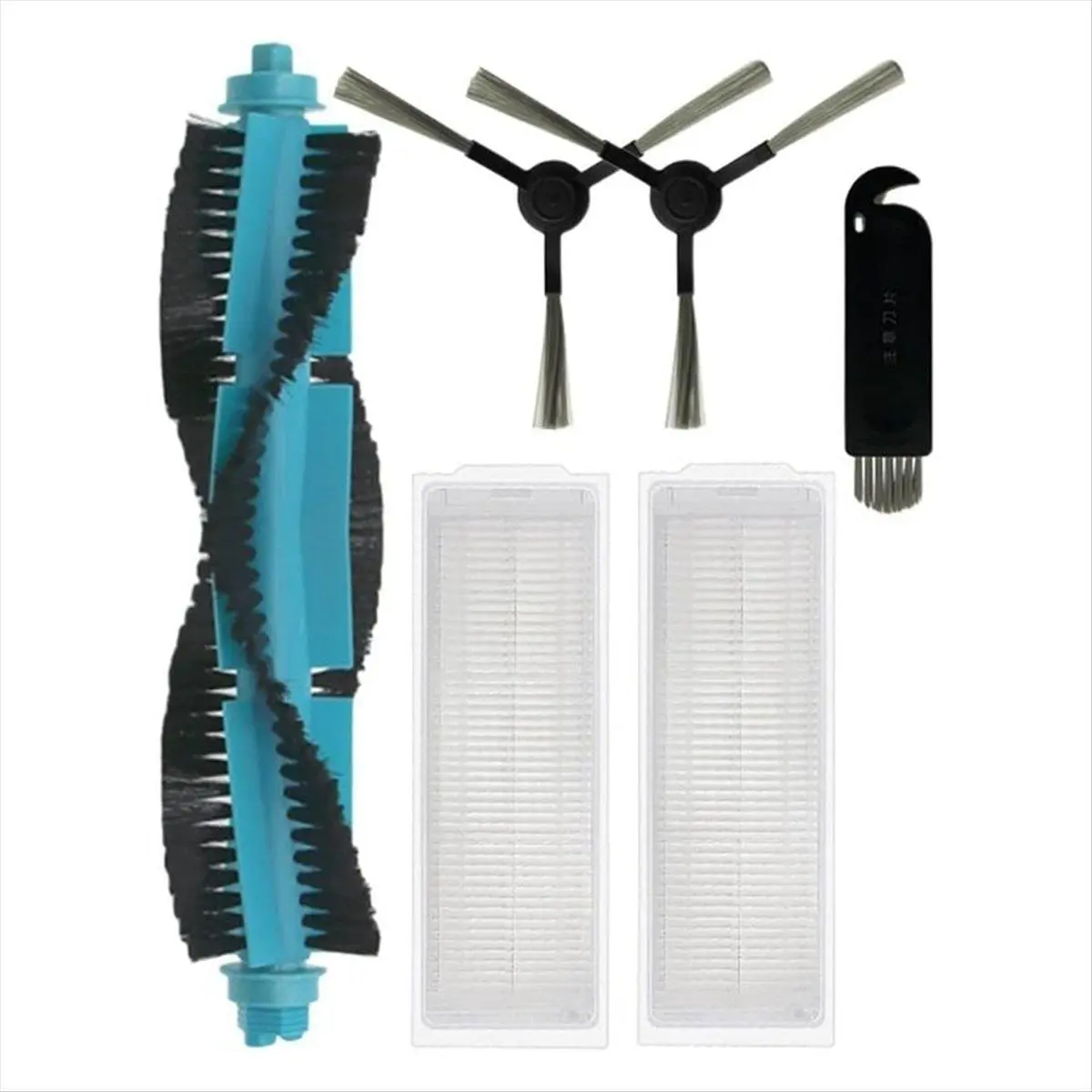 Replacement Hepa Filter & Brush Set for Proscenic M6 Pro Robot Vacuum Cleaner, Multiple Pieces Main & Side Brush Spare Parts
