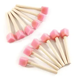 Heart-Shaped Mushroom Sponge with Handle, Ideal for Art Crafts and Painting Projects, Durable Rubber for Graffiti and Drawing