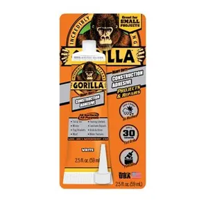 The Gorilla Glue 8020002 2.5 oz Gorilla Construction Adhesive