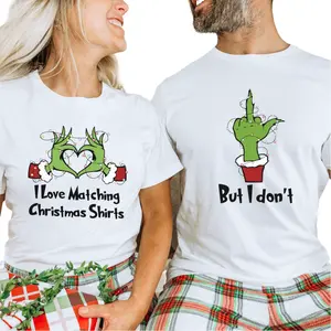I Love Matching Christmas Shirts Funny Couple Tshirt, Xmas Gift