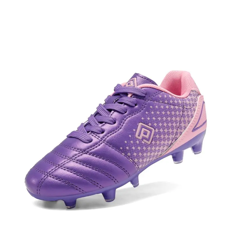DREAM PAIRS Youth Football Cleats for Male 10 Toddler, 12 Little Kid - Low Profile, Lightweight, Comfortable Spiked Laced Synthetic Waterproof Athletic Shoes with Adjustable Laces, Free Ankle Movement, Rotatable Grip