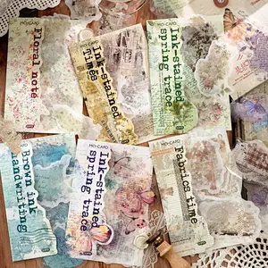 20 Sheets/bag Sticker Pack, Blurred Ink Series Decorative Stickers for Notebooks, Water Bottles, Multi-Scene Decoration, Stickers Kit