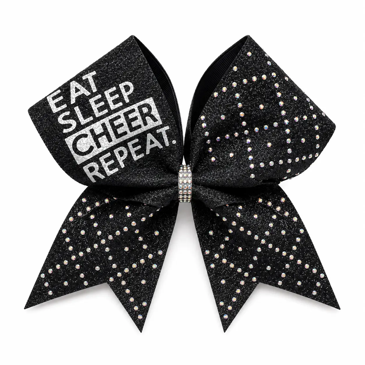 Eat Sleep Cheer Repeat Hair Bow