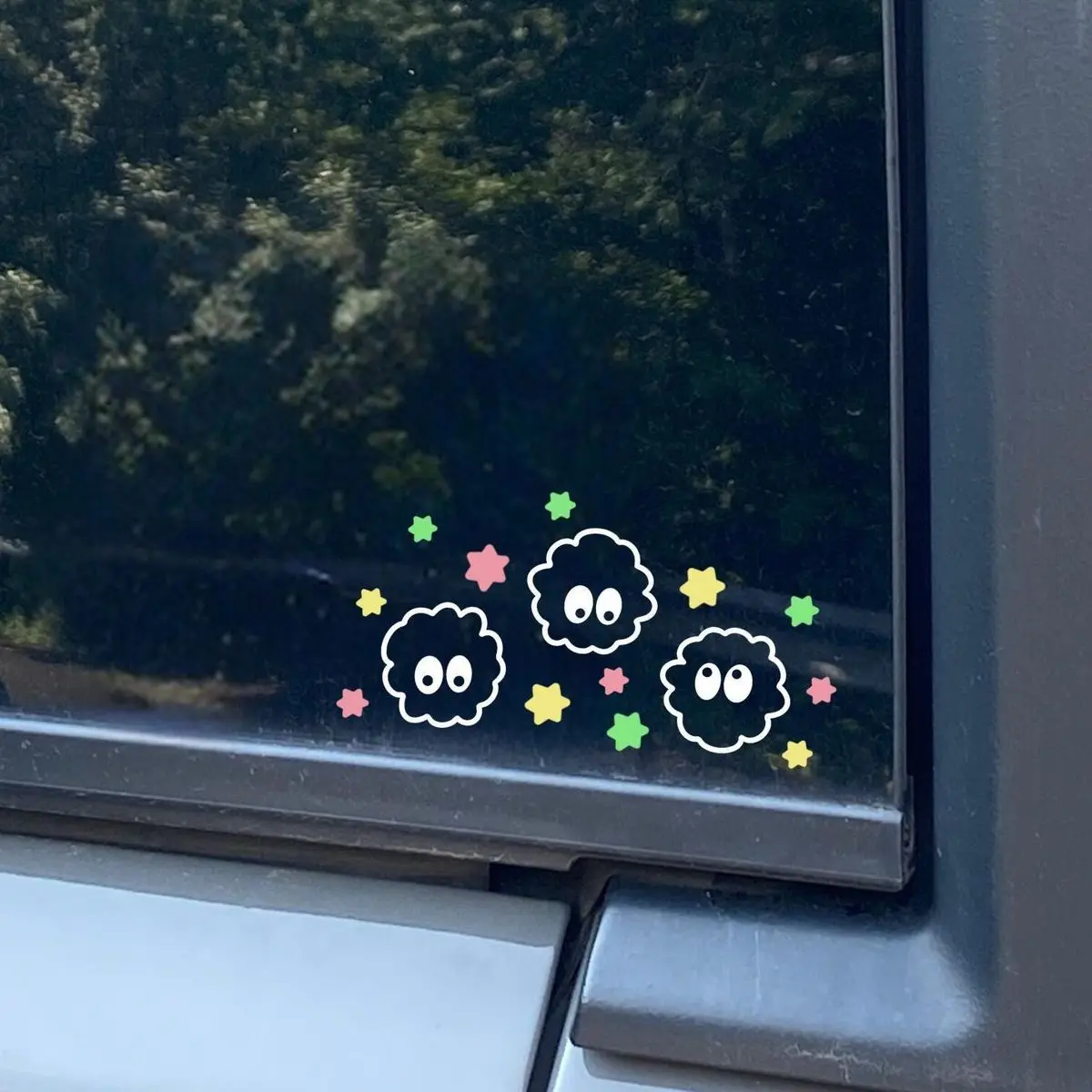 Soot Sprites Totoro Ghibli Studio Car Decal, Soot Sprites Laptop Decal