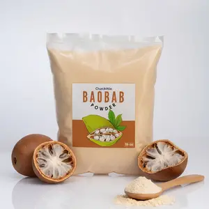 Organic Baobab Fruit Powder (16oz) - Organic Daily Antioxidant Nutritional Supplement, Vegan, for Smoothies & Yogurt, Daily Supplement