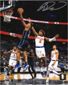 Jalen Suggs Orlando Magic Autographed 8" x 10" Black Jersey Layup Photograph - Fanatics Authentic Certified