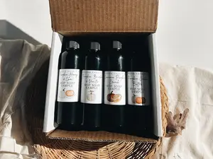 Fall Mop Soap Sample Pack | 4 Cozy Scents | 4oz Bottles for Sealed Floors