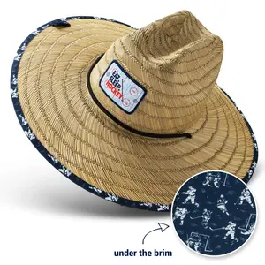 CTS Hockey Straw Hat - Eat Sleep Hockey