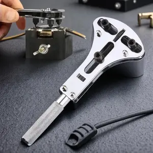 Watch Repair Tool Set, Professional Watch Back Cover Opener with Adjustable Screwdriver, Multifunctional Watch Case Disassembly Tool
