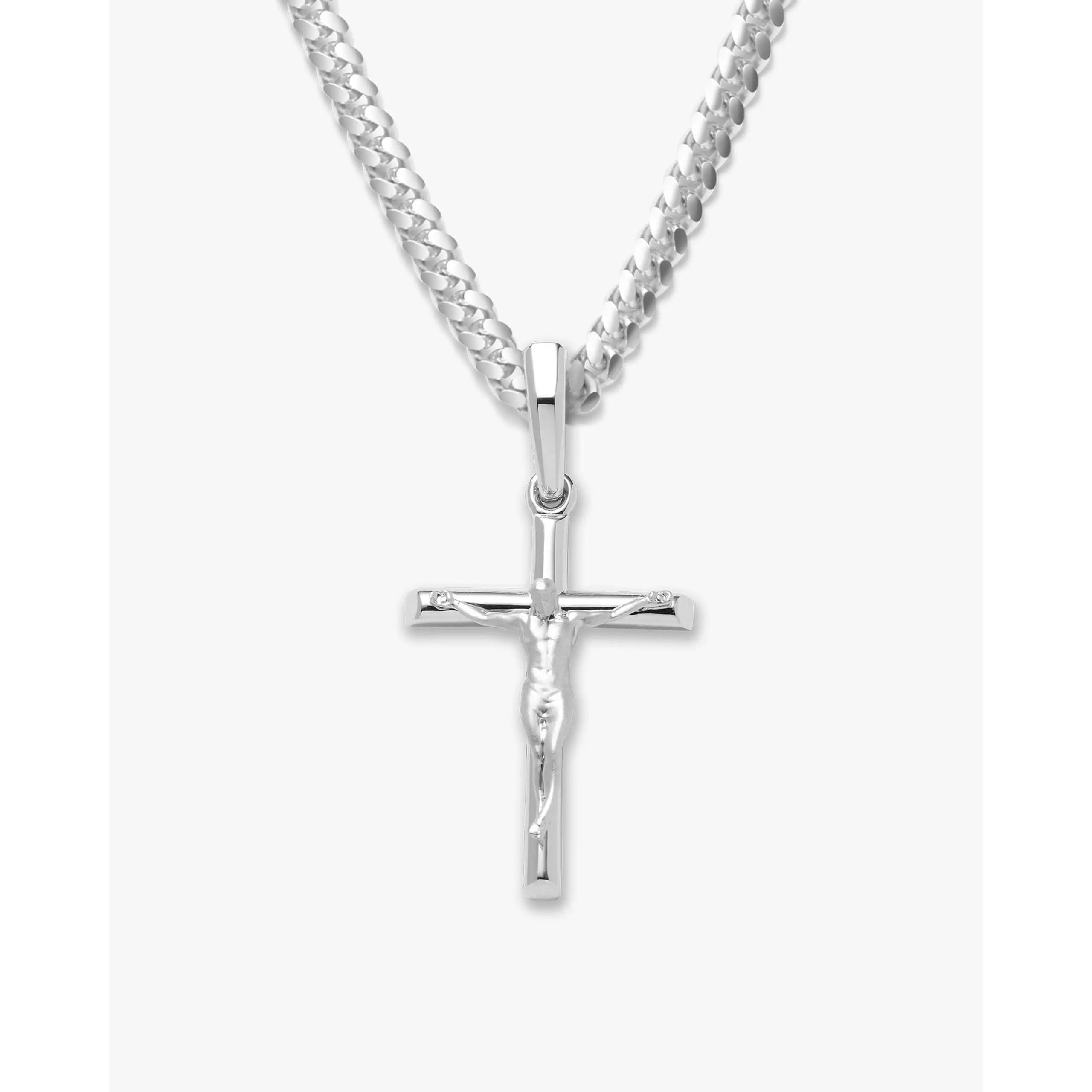 JAXXON Crucifix Pendant Silver - Chain Included JAXXON Crucifix Pendant Silver - Chain Included