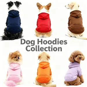 Classic Fleece Dog Sweatshirt with Backpack, Multi-Color Options, Warm Winter Pet Clothing for Small Dogs Like Yorkie, Schnauzer, Pomeranian, Sweater