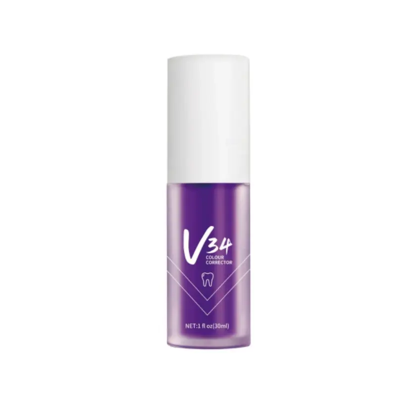 JKCK V34 Purple Toothpaste - Whitening Stain Remover Enamel Safe (Mint)