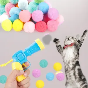 31 Pcs Cat Toy Launcher Set! 1 Gun + 30 Plush Balls – The ultimate fetch toy to cure your indoor cat's boredom.
