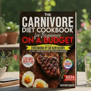 2026 Edition The Carnivore Diet Cookbook for Beginners on a Budget, Softcover – $7/Day Meal Plan, Easy Meat-Based Recipes, Simple High Protein Cooking Guide, Smart Shopping & Everyday Meal Prep Cookbook
