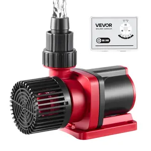 VEVOR Aquarium 24V Water Pump, 30W, 800 GPH Marine Wavemaker Return Pump with Controller, Adjustable Flow, Feed Mode, 11.5 ft Maximum Lift, for Saltwater Freshwater Fish Tank Sump Pond Circulation