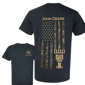 Vintage John Deere American Flag Harvesting T-Shirt, John Deere Agricultural Machinery Graphic Tee, Diesel Farming Apparel, Midwest Rural Country Shirt, Heavy Equipment Inspired Design, Farmer Gif