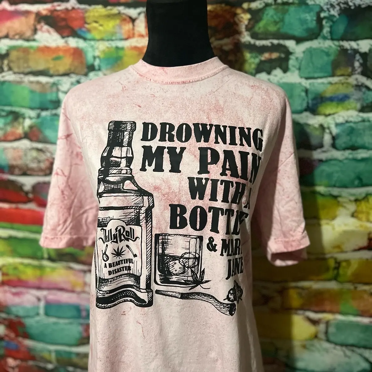 Drowning My Pain Comfort Color Tee