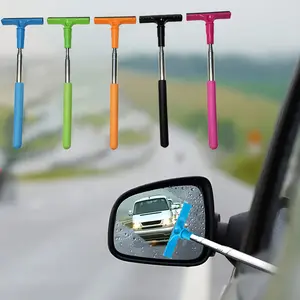 Multifunctional Car Rearview Mirror Retractable Wiper, Extendable Windshield Brush, Glass Cleaning Tool, Car Window Cleaner, Car Cleaning Supplies