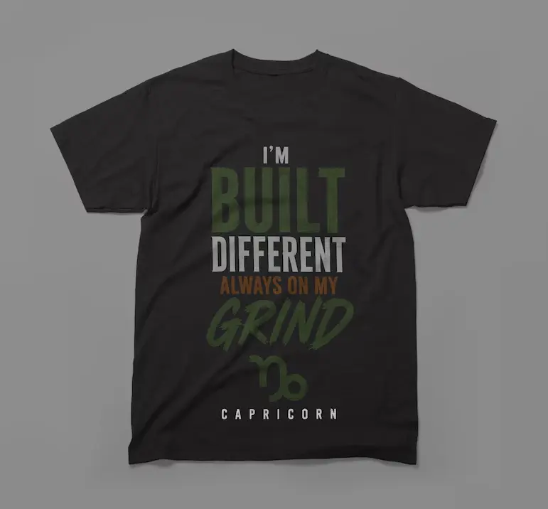 Capricorn Zodiac Shirt - I’m Built Different
