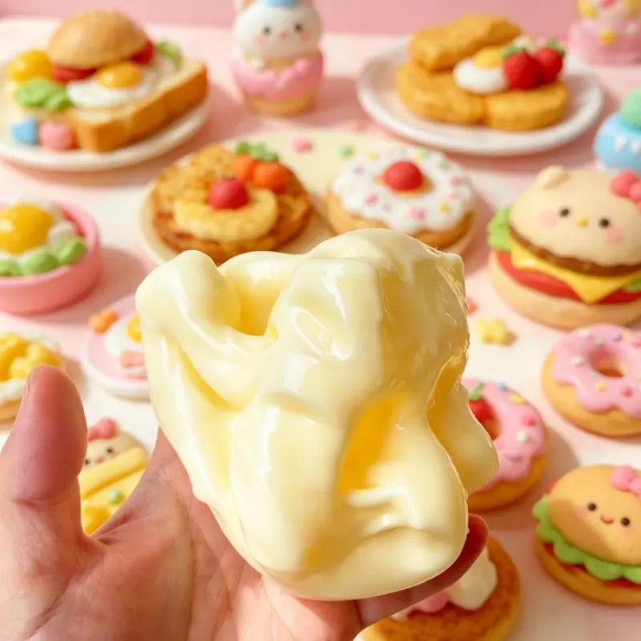 (Buy 1 Get 1 Free) Unisex Large Jumbo Cheese Squishy Pack - Free Mini Cheese Item, Moldable Squeeze Stress Relief Fidget Toy, Anxiety Squishies, Decompression Squeeze Birthday Gift, Party Favor, Slime & Squishy Toys
