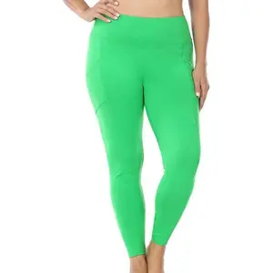 PLUS MICROFIBER POCKET LEGGING | BRIGHT GREEN]