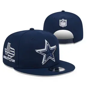 New Era Navy Blue 59FIFTY Fitted  Snapback Hat– Flat Brim Snapback Baseball Hat Streetwear Hip Hop Unisex Premium