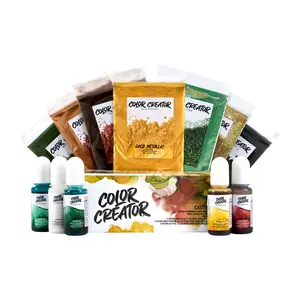 Color Creator Greenland Kit - 12 Mica Powders Alcohol Inks & Glitters