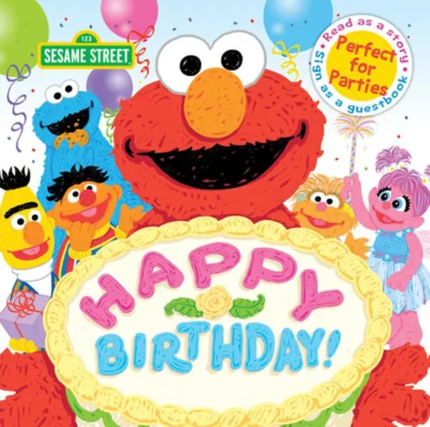 USED Book - Happy Birthday!: A Birthday Party Book by Sesame Workshop (Hardcover) - english