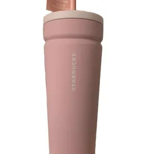 Starbucks 2025 PINK CHERRY BLOSSOM Soft Touch Leak Proof Twist Seal Tumbler Coffee Drinkware Bottle Cup