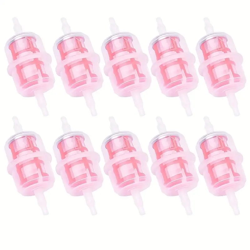 10 Pieces 250-600cc Motorcycle Fuel Filter Set, Gasoline Liquid Oil Filter for Scooter, Dirt Bike, Atv, Go-Kart, Essential Maintenance Parts, Motor Parts Accessories