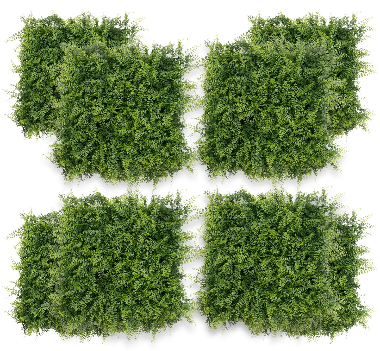 GAOMON 12 Pcs 20" x 20" Grass Wall Panels, Artificial Hedge Panels Greenery Wall, Sun Proected Privacy Fence Screen Faux Grass Backdrop for Outdoor Indoor Garden Birthday Wedding Decor, 33 SQ FT