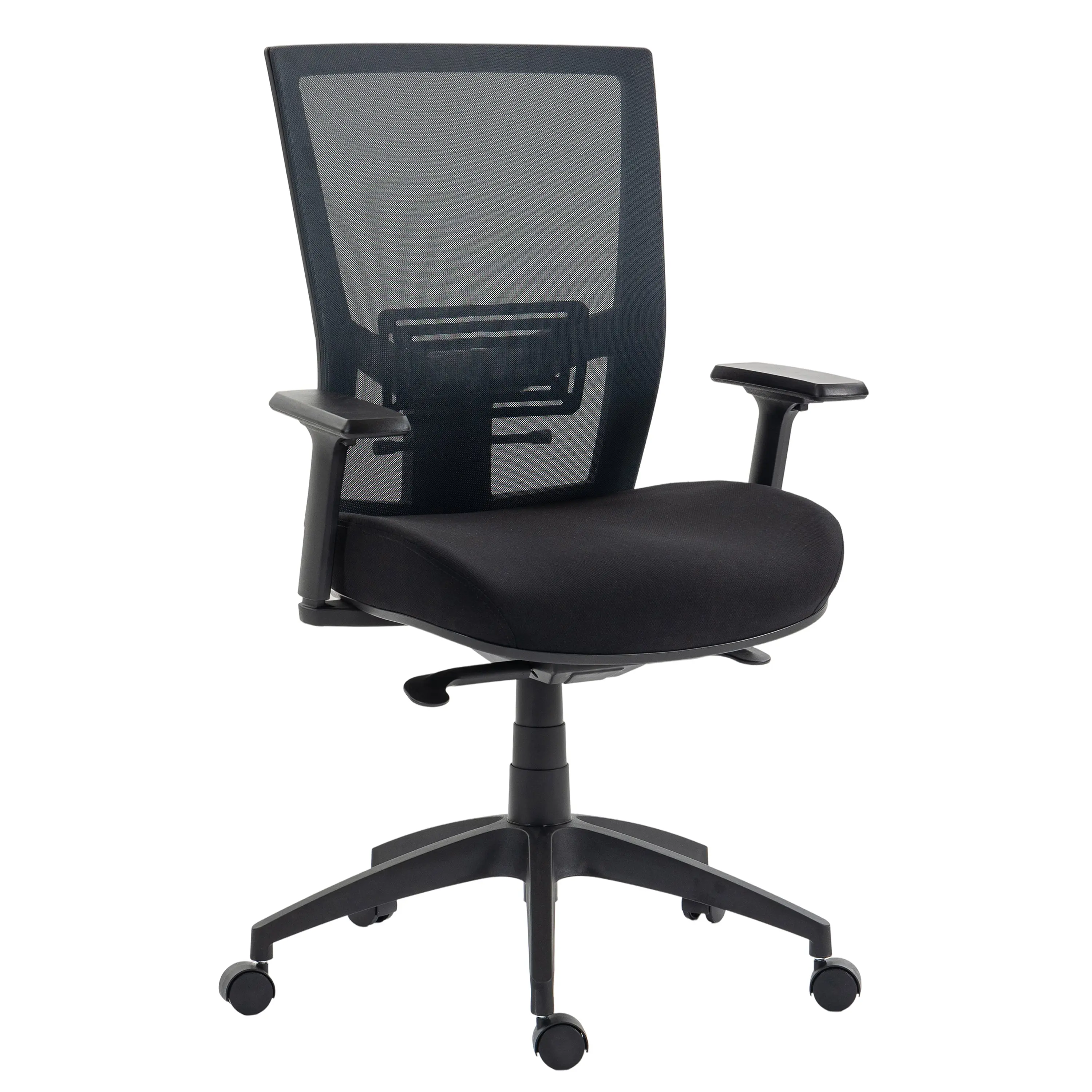 JASPER J ADVANCE AIR PLUS 2 Upgraded High Back Office Chair - Charcoal, AFRDI Certified, Breathable Mesh Fabric Back, Armrests, Modern Design for Commercial Offices & Work From Home