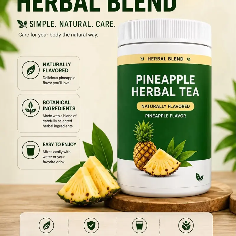 Pineapple herbal tea powder_herbal detox blends