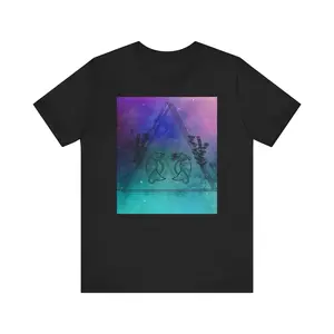 Leo Trippy Galaxy Zodiac Short Sleeve Tee Cotton Fabric favorite shirts