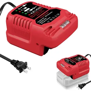 For Bauer Charger, Replacement  Mini Charger for Bauer 20V  1702C-Bseries Power Tools  Rapid Charger(110V for  Input) with Cooling Vent,Compact Charger for Jobsite Workshop