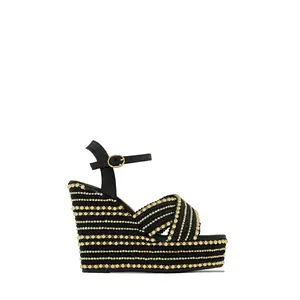 Nelo Platform Wedges - Black Nelo Platform Wedges - Black
