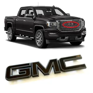 GM Grille Emblem ALL Black for 2015-2019 GMC Sierra 1500 2500HD 3500HD