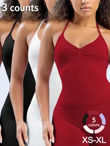 Impact Longline Strappy Top Fitness Sports Yoga Impact Gymwear Tanks Women Workout Sportswear Activewear Outdoor Running Tops