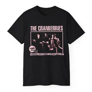 The Cranberries Live in '95 Concert Tour Vintage Band T-Shirt – Irish Rock Band Tee Retro Vintage Style