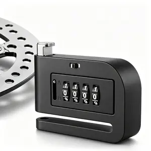Motorcycle Lock for Theft Prevention, Disc Brake Combination Lock, Suitable for Motorcycles, Electric Bicycles, and Bicycles.
