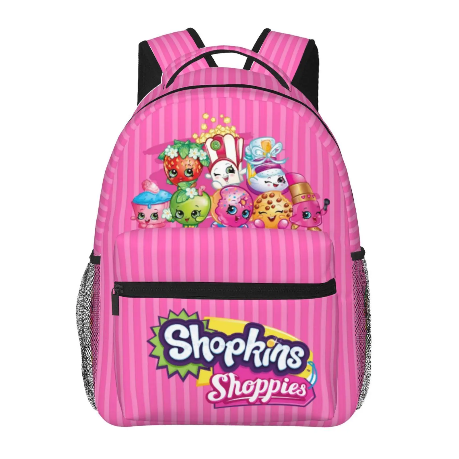 Shopkins Large Storage Kids Daypack Shopkins cartoon School Backpack Shopkins Shoppies All-Purpose Bag for Class, Road Trips & Overnight Stays