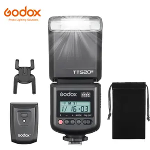 Godox TT520III Camera Flash, 1.8s Recycle Time, 400 Full Power Flash, Built-in Receiver and RT Transmitter for Canon Nikon Panasonic Olympus Pentax and Other DSLR Cameras (NO TTL, TT520II Upgrade)