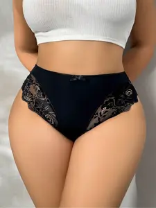 Plus Size Women's Underwear, Comfortable Large Fit Panties, Soft & Breathable Fabric, Perfect for Daily Wear, One Pack Ladies Lingerie