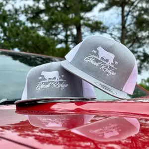Grey/ White Yupoong Classic Cattle Co Hat